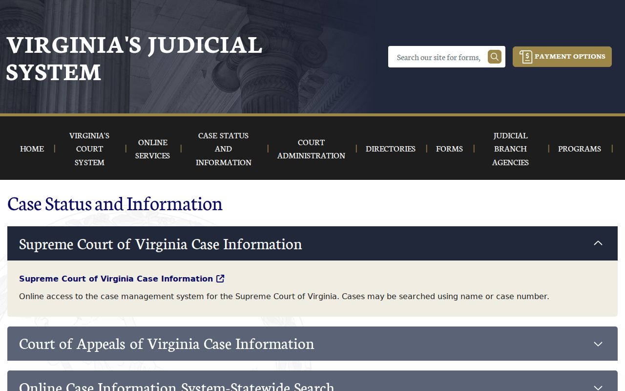 Blacksburg residents directory Virginia court case information choices